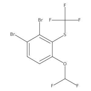 Benzene, 1,2-dibromo-4-(difluoromethoxy)-3-[(trifluoromethyl)thio]-结构式