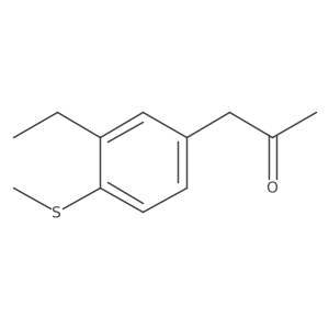 1-(3-Ethyl-4-(methylthio)phenyl)propan-2-one结构式