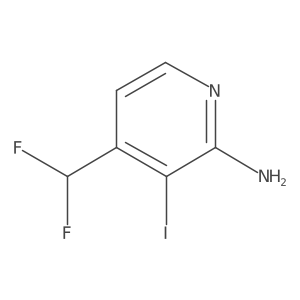 4-(Difluoromethyl)-3-iodopyridin-2-amine Structure