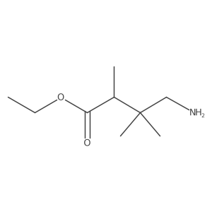 Ethyl 3-(aminomethyl)-2,3-dimethylbutanoate结构式
