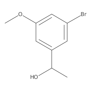 1-(3-Bromo-5-methoxyphenyl)ethan-1-ol Structure