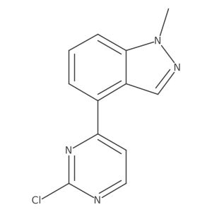 4-(2-Chloro-4-pyrimidinyl)-1-methyl-1H-indazole结构式