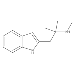 [1-(1H-indol-2-yl)-2-methylpropan-2-yl](methyl)amine结构式