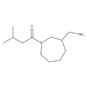 1-[3-(Aminomethyl)azepan-1-yl]-3-methylbutan-1-one Structure