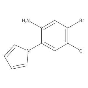5-Bromo-4-chloro-2-(1H-pyrrol-1-yl)benzenamine Structure