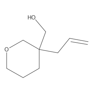 (3-Allyltetrahydro-2H-pyran-3-YL)methanol Structure
