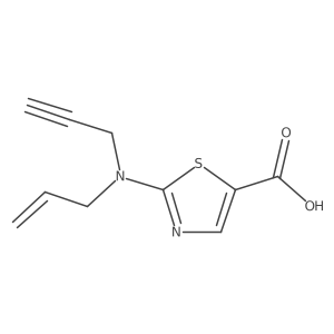 2-[(Prop-2-en-1-yl)(prop-2-yn-1-yl)amino]-1,3-thiazole-5-carboxylic acid Structure