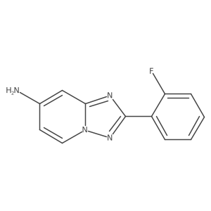 2-(2-Fluorophenyl)-[1,2,4]triazolo[1,5-a]pyridin-7-amine Structure