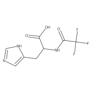 (2R)-3-(1H-imidazol-4-yl)-2-(trifluoroacetamido)propanoic acid Structure