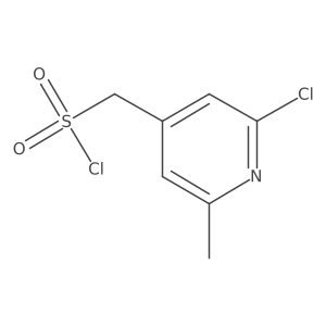 (2-Chloro-6-methylpyridin-4-yl)methanesulfonyl chloride结构式