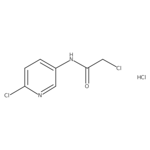 2-chloro-N-(6-chloropyridin-3-yl)acetamide hydrochloride结构式