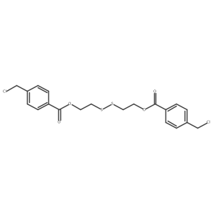 2-[2-[4-(Chloromethyl)benzoyl]oxyethyldisulfanyl]ethyl 4-(chloromethyl)benzoate Structure