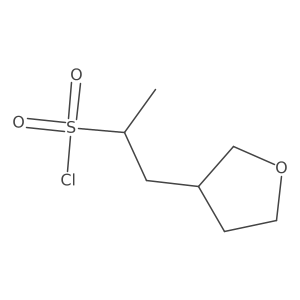 1-(Oxolan-3-yl)propane-2-sulfonyl chloride Structure