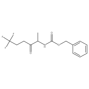 benzyl N-(6,6,6-trifluoro-3-oxohexan-2-yl)carbamate结构式