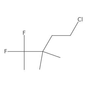 1-Chloro-4,4-difluoro-3,3-dimethylpentane Structure