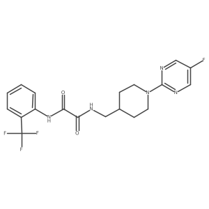 N1-((1-(5-fluoropyrimidin-2-yl)piperidin-4-yl)methyl)-N2-(2-(trifluoromethyl)phenyl)oxalamide Structure