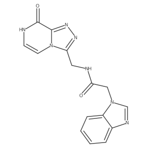 2-(1H-1,3-benzodiazol-1-yl)-N-({8-hydroxy-[1,2,4]triazolo[4,3-a]pyrazin-3-yl}methyl)acetamide Structure