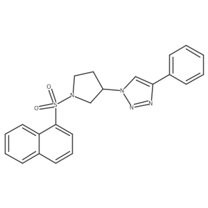 1-(1-(naphthalen-1-ylsulfonyl)pyrrolidin-3-yl)-4-phenyl-1H-1,2,3-triazole Structure