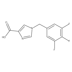 1-(3,4,5-Trifluorobenzyl)-1H-imidazole-4-carboxylic acid Structure