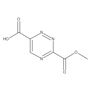 3-(Methoxycarbonyl)-1,2,4-triazine-6-carboxylic acid结构式