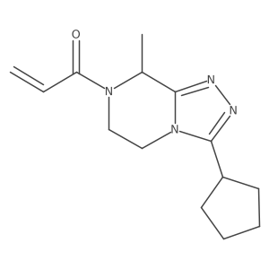 1-{3-cyclopentyl-8-methyl-5H,6H,7H,8H-[1,2,4]triazolo[4,3-a]pyrazin-7-yl}prop-2-en-1-one Structure