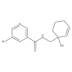 5-bromo-N-[(1-hydroxycyclohex-2-en-1-yl)methyl]pyridine-3-carboxamide Structure