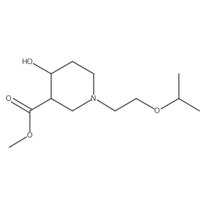Methyl 4-hydroxy-1-(2-isopropoxyethyl)piperidine-3-carboxylate Structure