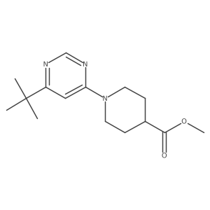 Methyl 1-(6-tert-butylpyrimidin-4-yl)piperidine-4-carboxylate Structure