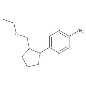 6-(2-(Ethoxymethyl)pyrrolidin-1-yl)pyridin-3-amine Structure