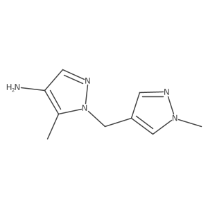 5-methyl-1-[(1-methyl-1H-pyrazol-4-yl)methyl]-1H-pyrazol-4-amine Structure