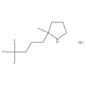 2-Methyl-2-(4,4,4-trifluorobutyl)pyrrolidine hydrochloride结构式