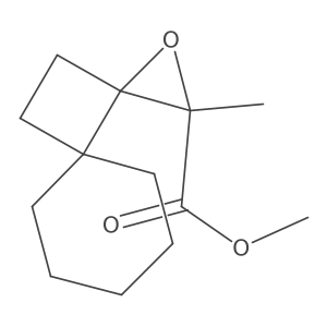 Methyl 2-methyl-1-oxadispiro[2.0.5^{4}.2^{3}]undecane-2-carboxylate结构式
