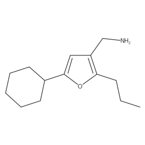(5-Cyclohexyl-2-propylfuran-3-yl)methanamine Structure