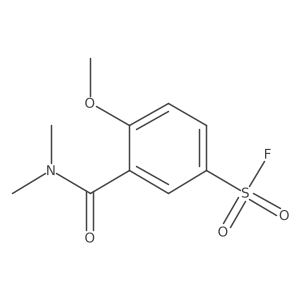 3-(Dimethylcarbamoyl)-4-methoxybenzene-1-sulfonyl fluoride Structure