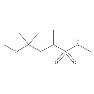 4-methoxy-N,4-dimethylpentane-2-sulfonamide Structure