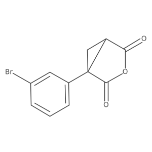 1-(3-Bromophenyl)-3-oxabicyclo[3.1.0]hexane-2,4-dione Structure