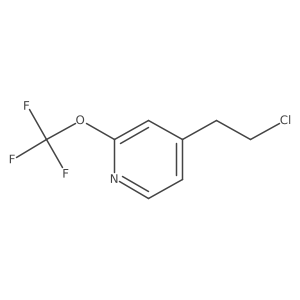 4-(2-Chloroethyl)-2-(trifluoromethoxy)pyridine结构式