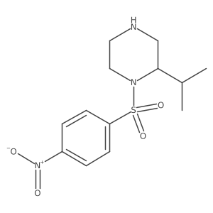 1-(4-Nitrobenzenesulfonyl)-2-(propan-2-yl)piperazine结构式