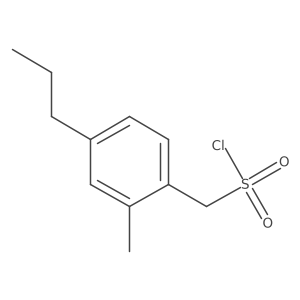 (2-Methyl-4-propylphenyl)methanesulfonyl chloride结构式