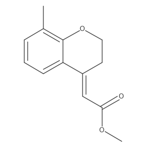 methyl 2-[(4E)-8-methyl-3,4-dihydro-2H-1-benzopyran-4-ylidene]acetate Structure