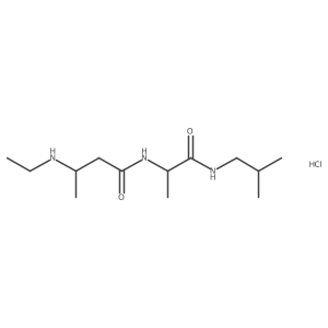 3-(ethylamino)-N-{1-[(2-methylpropyl)carbamoyl]ethyl}butanamide hydrochloride结构式