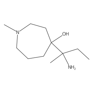 4-(2-Aminobutan-2-yl)-1-methylazepan-4-ol结构式