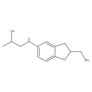 1-{[2-(Aminomethyl)-2,3-dihydro-1-benzofuran-5-yl]amino}propan-2-ol结构式