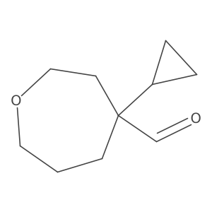 4-Cyclopropyloxepane-4-carbaldehyde Structure