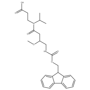 3-[4-({[(9H-fluoren-9-yl)methoxy]carbonyl}amino)-3-methoxy-N-(propan-2-yl)butanamido]propanoic acid Structure