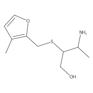 3-Amino-2-{[(3-methylfuran-2-yl)methyl]sulfanyl}butan-1-ol Structure