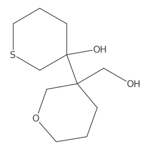 3-[3-(Hydroxymethyl)oxan-3-yl]thian-3-ol Structure