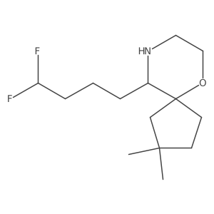 10-(4,4-Difluorobutyl)-2,2-dimethyl-6-oxa-9-azaspiro[4.5]decane Structure