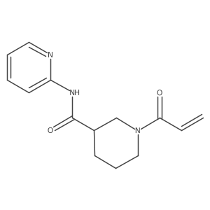 1-Prop-2-enoyl-N-pyridin-2-ylpiperidine-3-carboxamide Structure