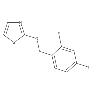 2-[(2,4-Difluorophenyl)methoxy]-1,3-thiazole结构式